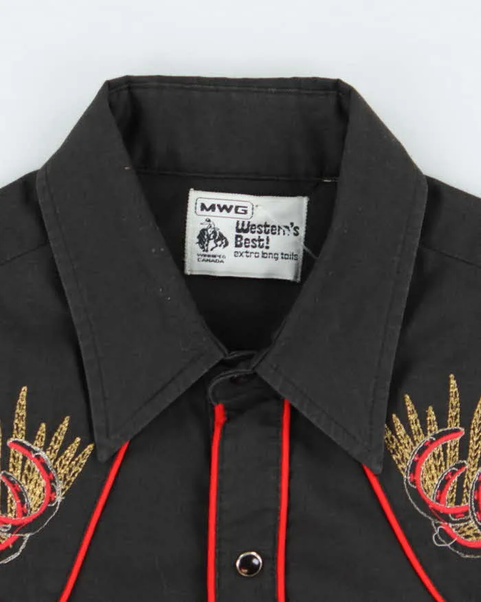 Vintage 70s MWG Horse Shoe Embroidered Western Shirt - M sold by Rokit product image thumbnail 5