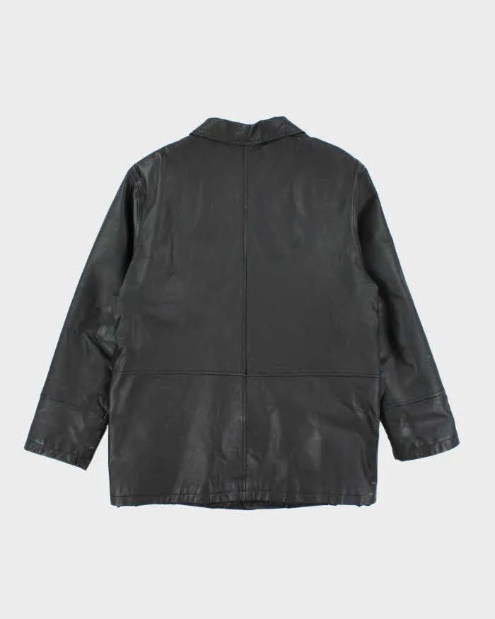 Vintage 90's Pelle Cuir Heavyweight Leather Button Up Jacket - L sold by Rokit product image thumbnail 2