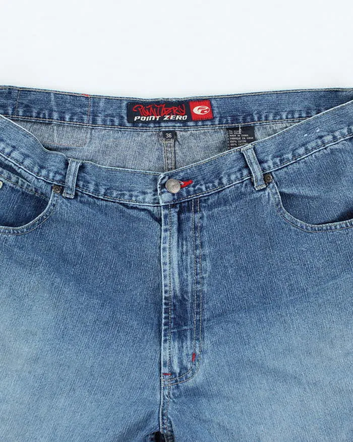Vintage 2000's Point Zero Wide Leg Medium Wash Jeans - W36 L11 sold by Rokit product image thumbnail 3