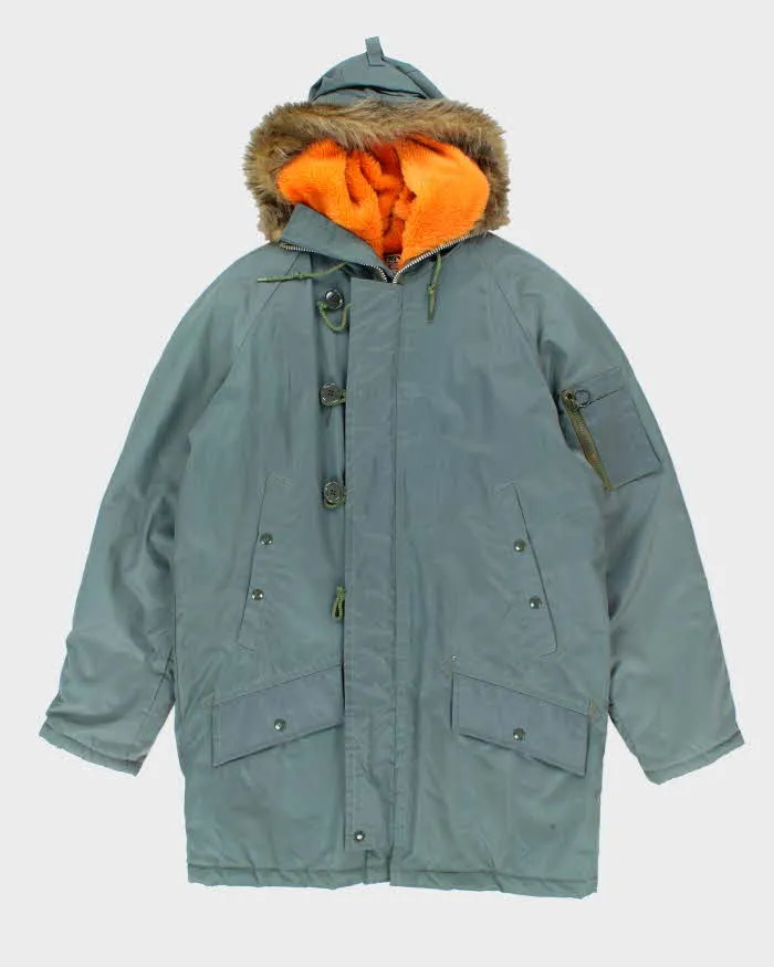 Vintage 90's Triton Insulated Hooded Military Style Parka Jacket - M sold by Rokit