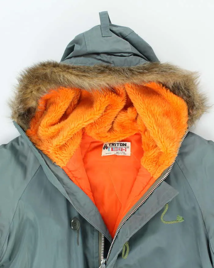 Vintage 90's Triton Insulated Hooded Military Style Parka Jacket - M sold by Rokit product image thumbnail 3