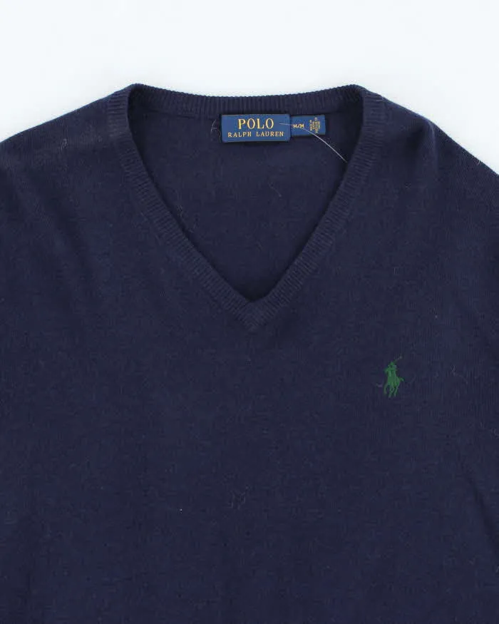 Vintage 2000's Ralph Lauren Merino Wool V-Neck Knit Jumper - M sold by Rokit product image thumbnail 3