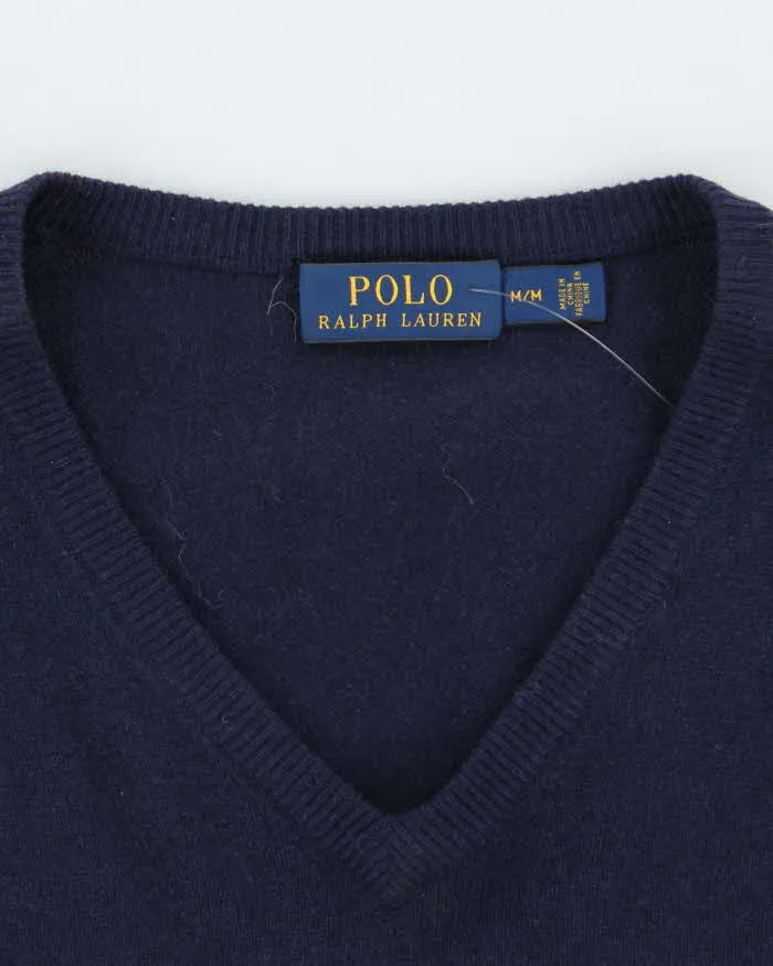 Vintage 2000's Ralph Lauren Merino Wool V-Neck Knit Jumper - M sold by Rokit product image thumbnail 5