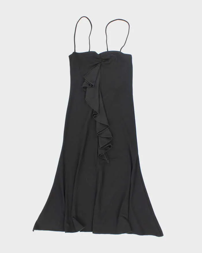 Vintage 90s Lakubo Lace-up Backless Ruffle Dress - XS sold by Rokit