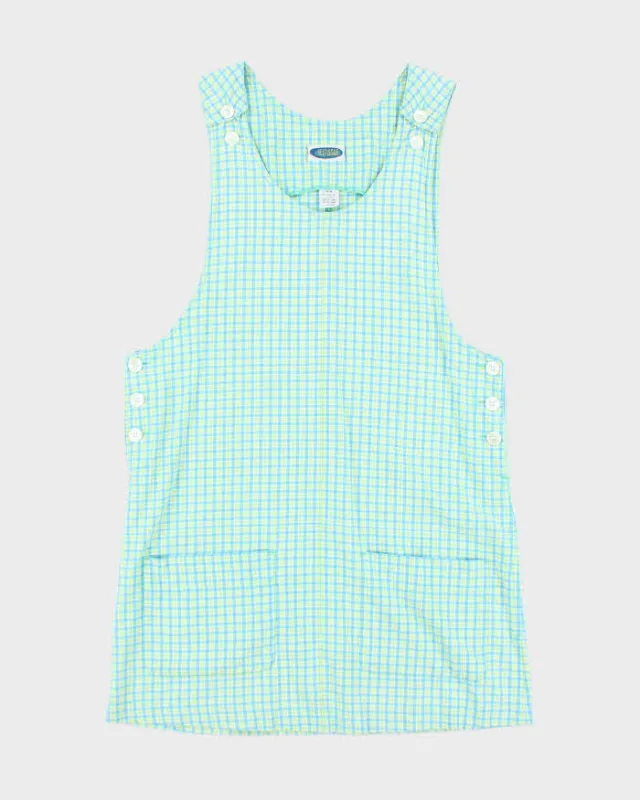 Vintage 90s Next Issue Checked Pinafore Dress - M sold by Rokit