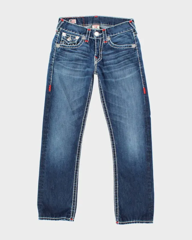 Vintage Y2K True Religion Dark Wash Straight Leg Jeans - W28 L29 sold by Rokit