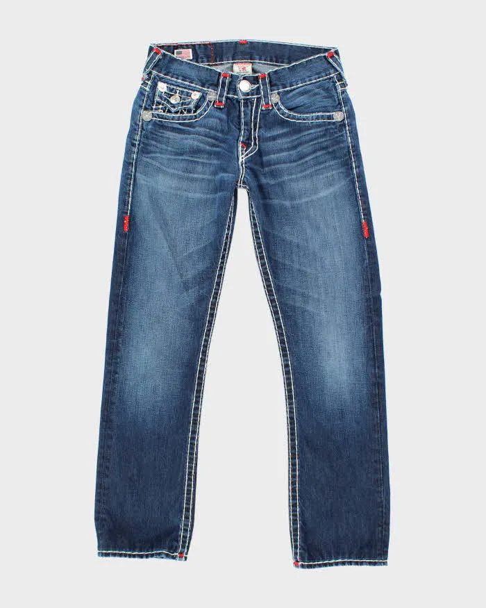 Vintage Y2K True Religion Dark Wash Straight Leg Jeans - W28 L29 sold by Rokit