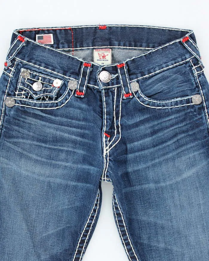 Vintage Y2K True Religion Dark Wash Straight Leg Jeans - W28 L29 sold by Rokit product image thumbnail 3