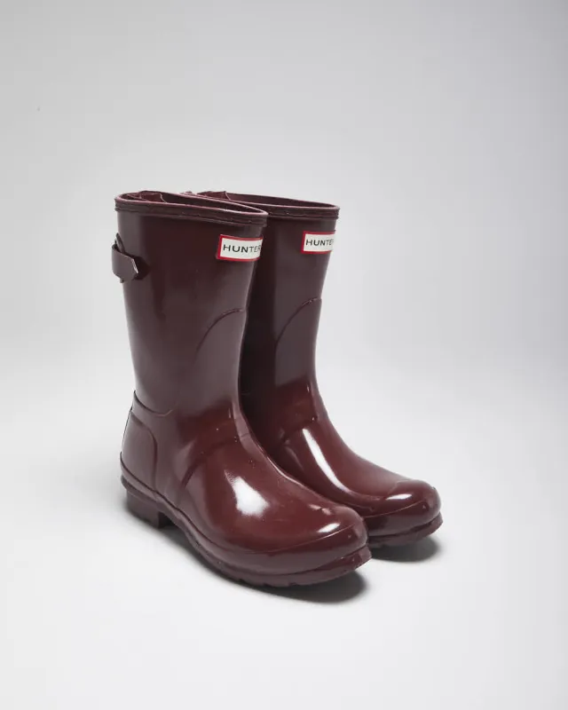 Hunter Red Wellington Boots - UK5 sold by Rokit