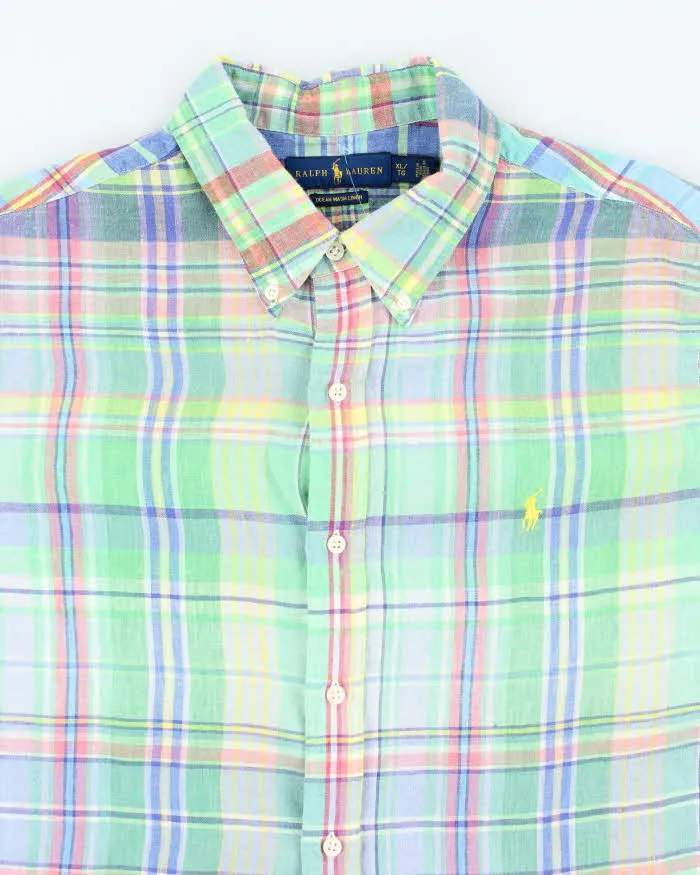 Vintage 2000's Ralph Lauren Patterned Multi-Coloured Shirt - XL sold by Rokit product image thumbnail 3
