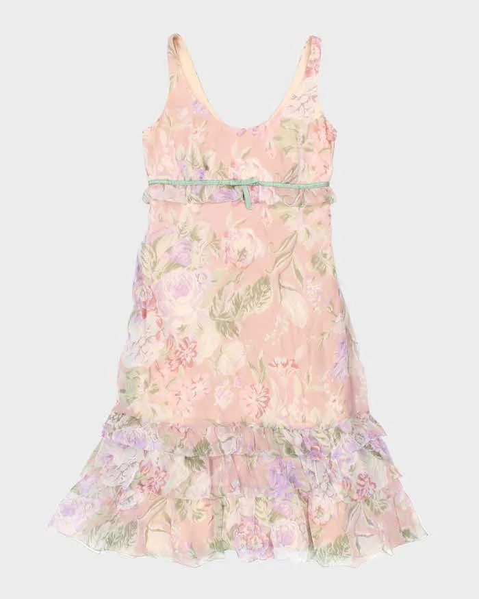 Vintage MaxMara Silk Floral Dress - S sold by Rokit