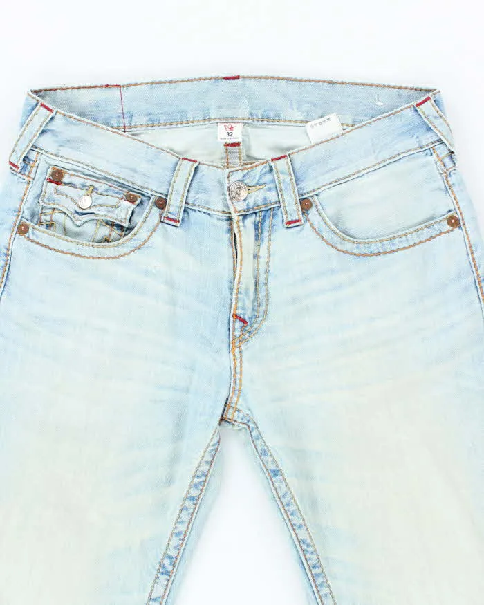 Vintage Y2K True Religion Light Wash Pre-Distressed Denim - W32 L30 sold by Rokit product image thumbnail 3