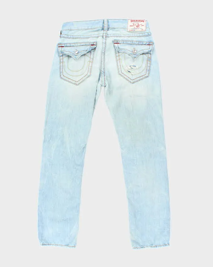 Vintage Y2K True Religion Light Wash Pre-Distressed Denim - W32 L30 sold by Rokit product image thumbnail 2