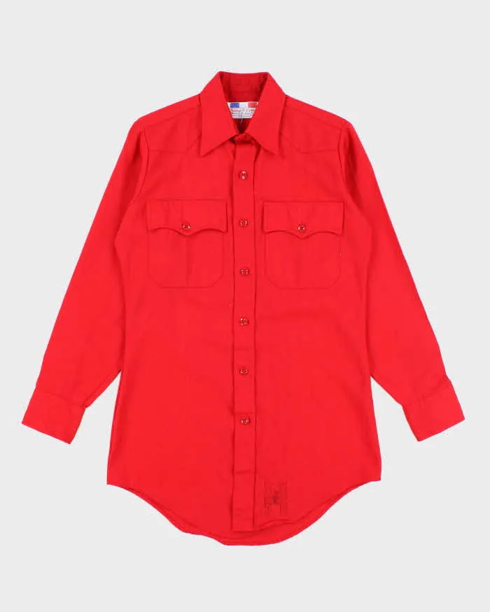 Vintage 70s Flying Cross Red Shirt - M sold by Rokit