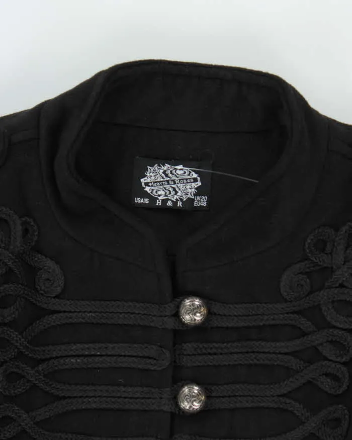 Vintage Hearts & Roses Military Style Jacket - XL sold by Rokit product image thumbnail 5