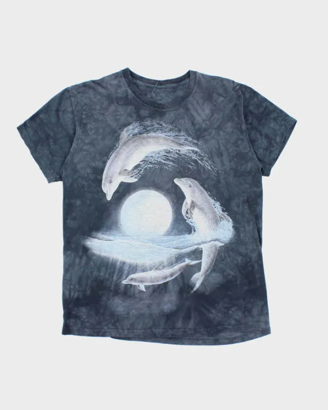 Vintage 00s The Mountain Dolphin Graphic T-Shirt - M sold by Rokit