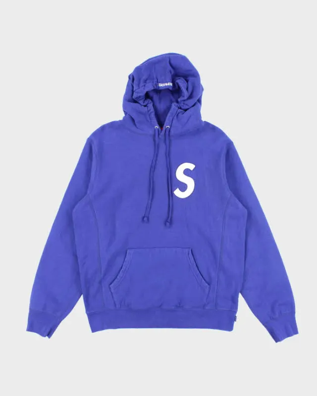 Supreme New York S Logo Patch Heavyweight Hoodie - M sold by Rokit