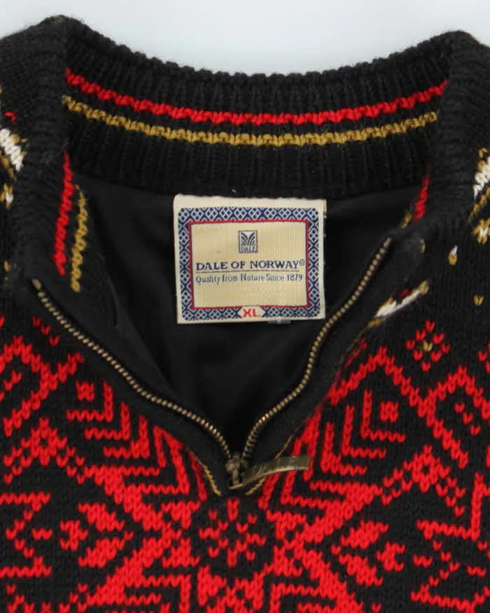 Vintage Dale Of Norway Quarter-Zip Lined Wool Jumper - XL sold by Rokit product image thumbnail 5