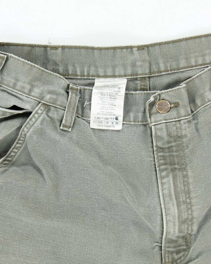 Vintage Carhartt Green Single Knee Carpenter Trousers - W32 L31 sold by Rokit product image thumbnail 5