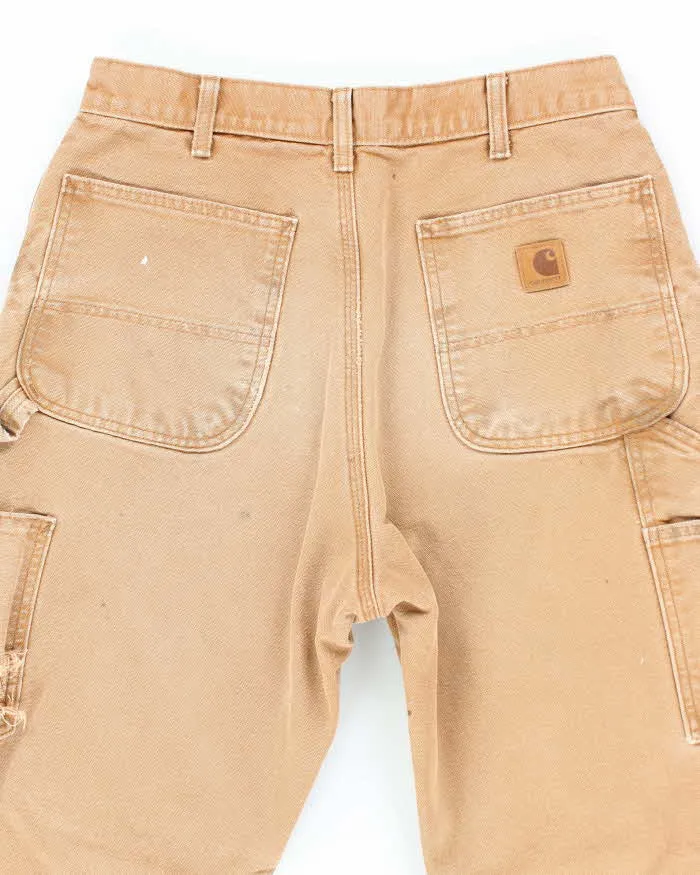 Vintage Carhartt Brown Lined Single Knee Carpenter Trousers - W30 L30 sold by Rokit product image thumbnail 4