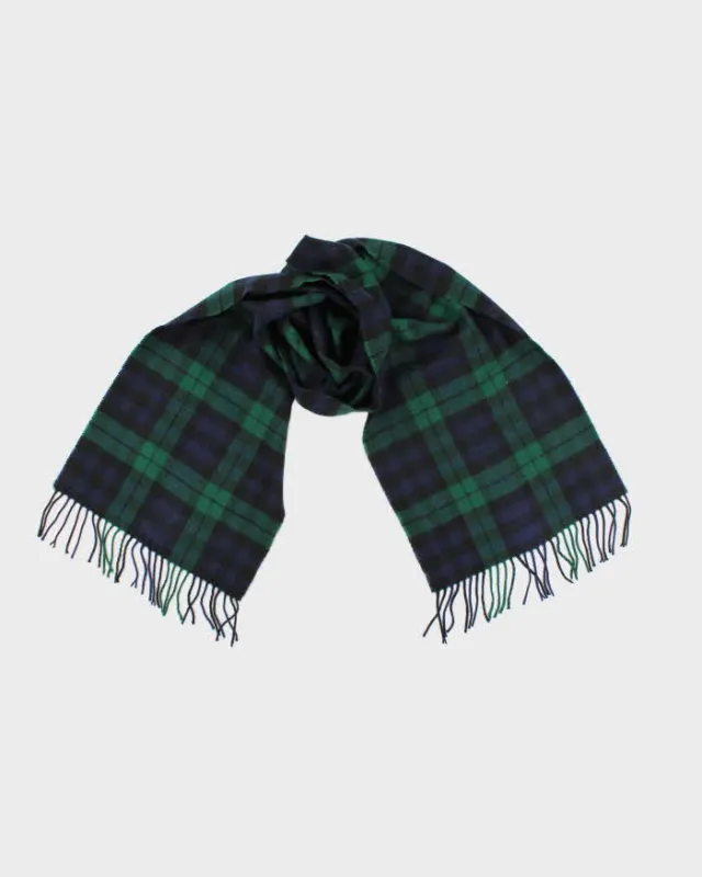 Vintage Cashmere Checked Scarf sold by Rokit