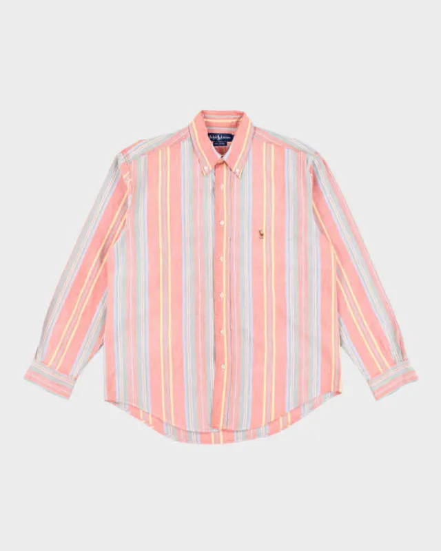 Vintage Ralph Lauren Striped Long Sleeve Shirt - L sold by Rokit