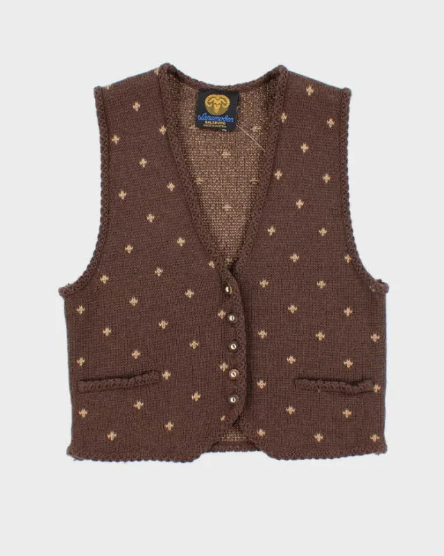 Vintage 90s Lanamoden Salzburg Wool Vest - S sold by Rokit
