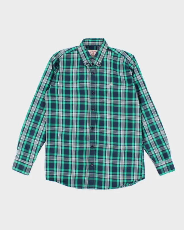 Vintage 2000's Brooks Brothers Plaid Print Button Up Shirt - M sold by Rokit