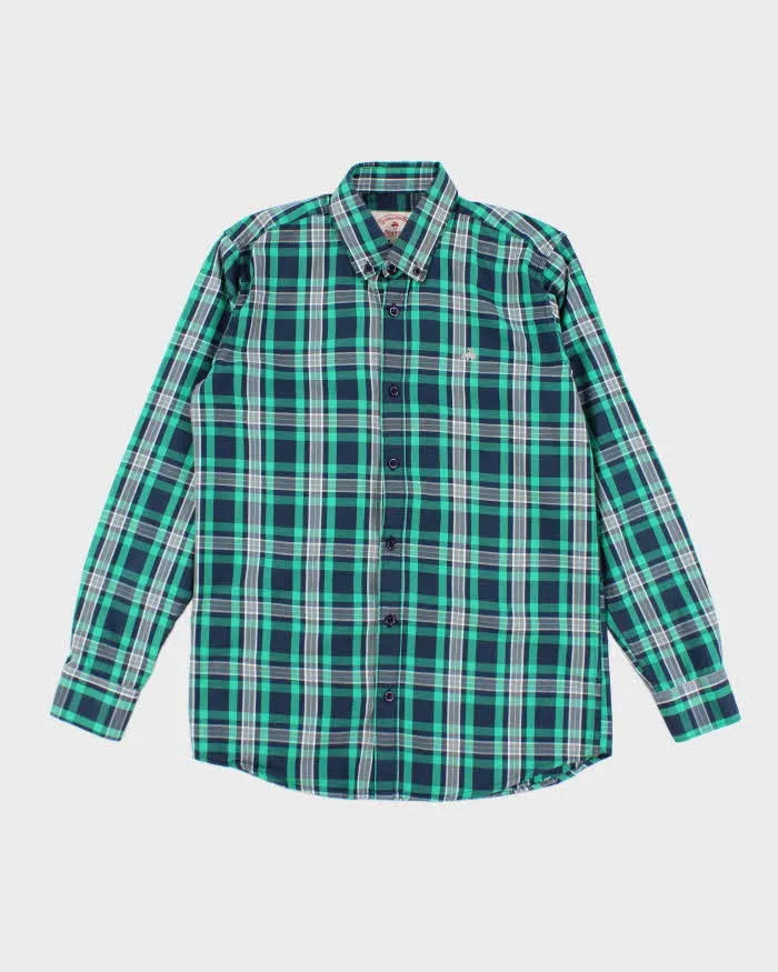 Vintage 2000's Brooks Brothers Plaid Print Button Up Shirt - M sold by Rokit