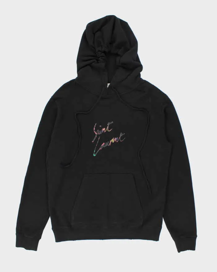 Vintage Y2K Saint Laurent Multi-Coloured Graphic Print Hoodie - XL sold by Rokit
