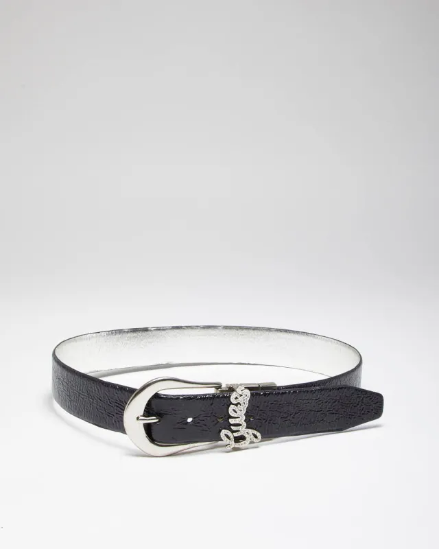 Vintage Y2k 00s Guess Patent Belt - W28-W32 sold by Rokit