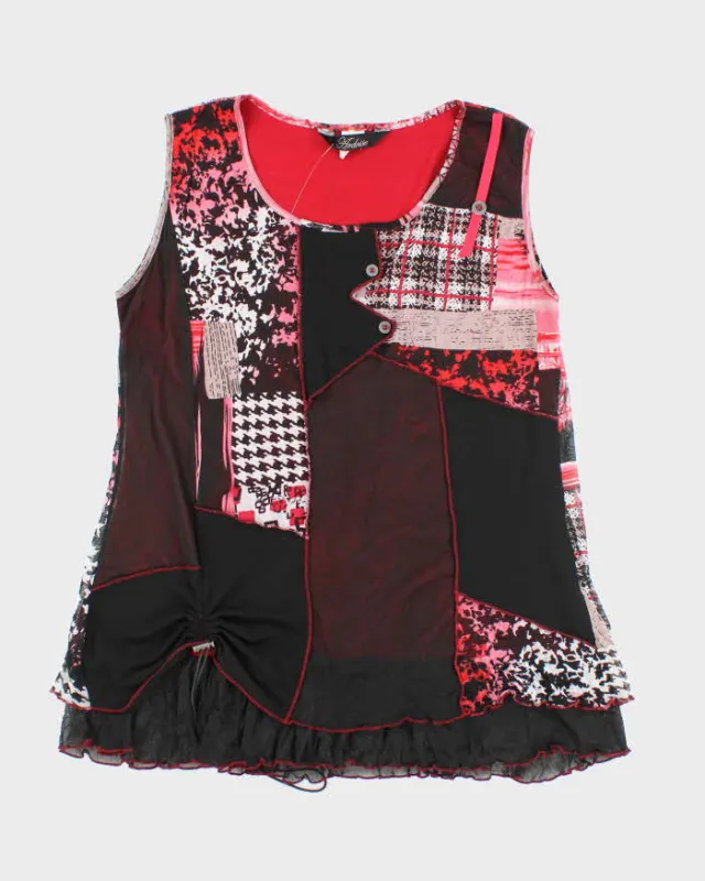 Vintage Y2k 00s Ardoise Patchwork Top - L sold by Rokit