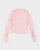 Vintage 90s Suzy Pink Mesh Panel Blouse - M sold by Rokit