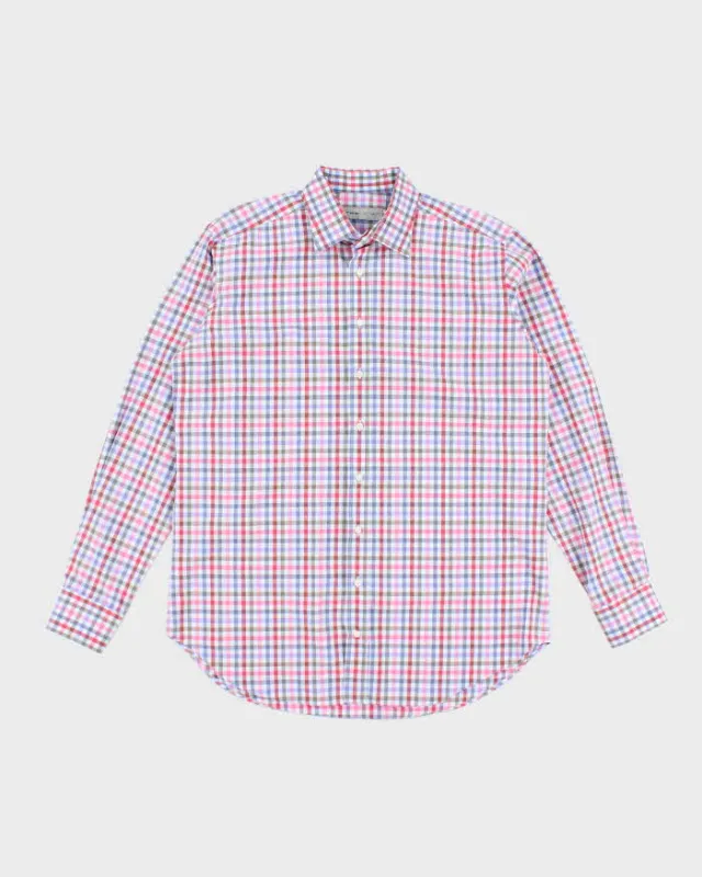 Vintage Etro Checked Long Sleeve Shirt - XL made by Rokit