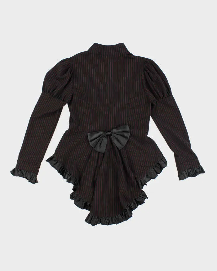 Vintage Chic Star Pin Stripe Ruffle Mini Dress - XL sold by Rokit product image thumbnail 2