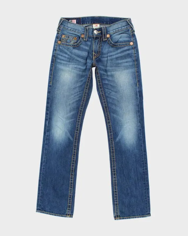 Vintage 90's True Religion Dark Wash Straight Leg Jeans - W30 L33 sold by Rokit