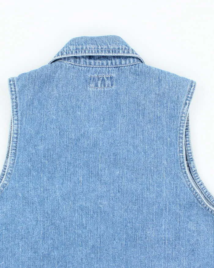 Vintage 90s No Limit Denim Zip-Up Top - M sold by Rokit product image thumbnail 4