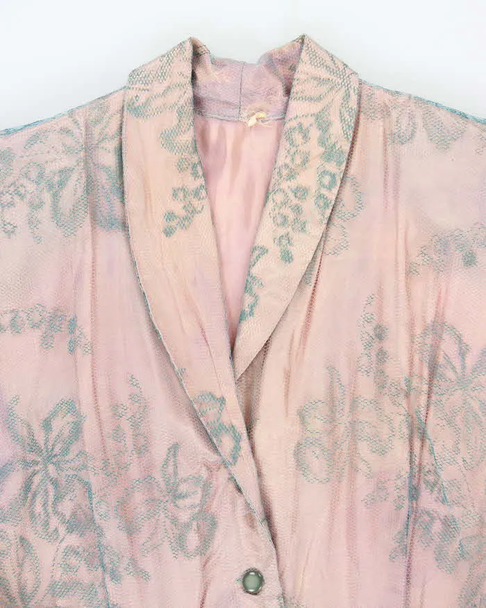 Vintage 50s Lace Shoulder Pad Maxi Dress - L sold by Rokit product image thumbnail 5