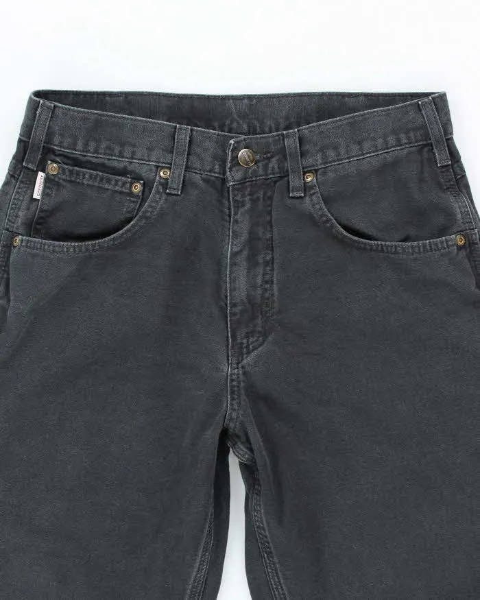 Vintage Carhartt Black Faded Single Knee Carpenter Trousers - W30 L27 sold by Rokit product image thumbnail 3