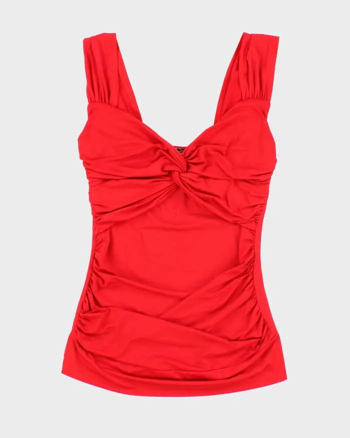 Vintage Y2k 00s Sirens Ruched Cami Top - XS sold by Rokit