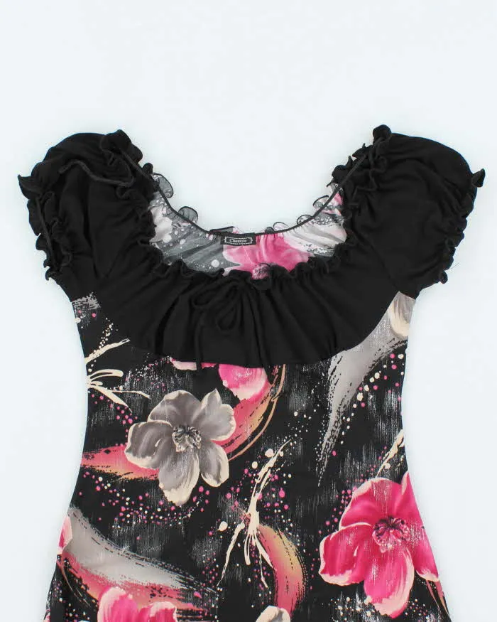 Vintage Y2k 00s Clientele Floral Off The Shoulder Mini Dress - S sold by Rokit product image thumbnail 3