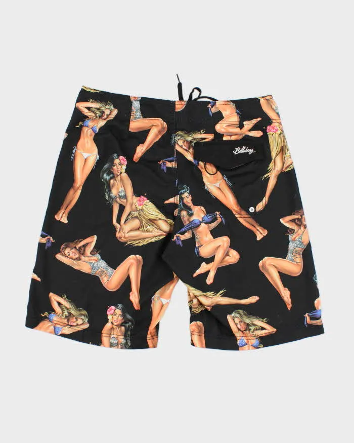 Vintage 2000's Bilabong Pin Up Girl Print Board Shorts - W34 L10 sold by Rokit product image thumbnail 2