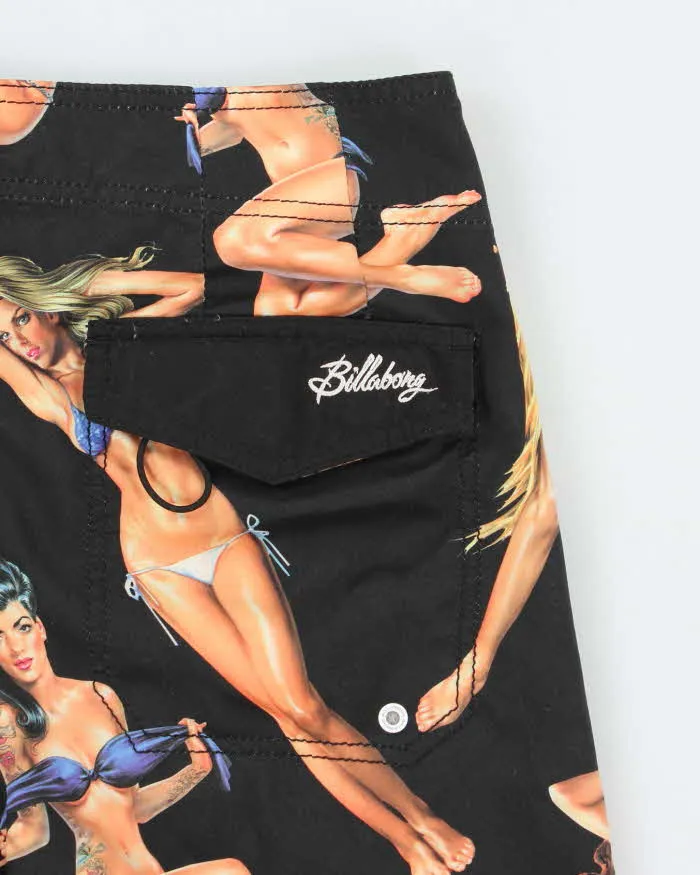 Vintage 2000's Bilabong Pin Up Girl Print Board Shorts - W34 L10 sold by Rokit product image thumbnail 4