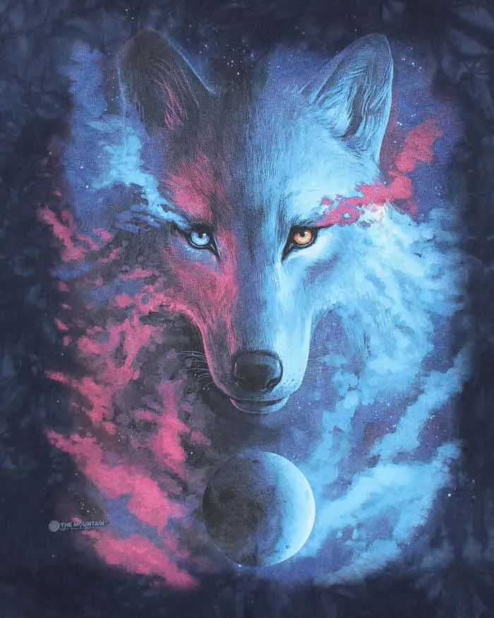 Vintage 00s Galaxy Wolf T-Shirt - L sold by Rokit product image thumbnail 3