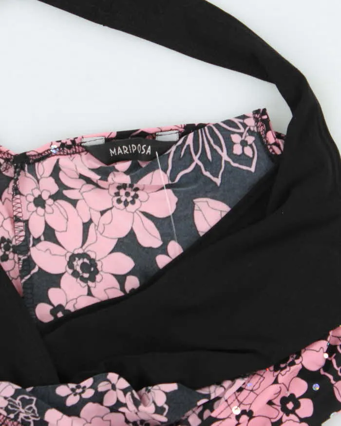 Vintage Y2k 00s Mariposa Floral Sequin Halter Cami Top - S sold by Rokit product image thumbnail 5