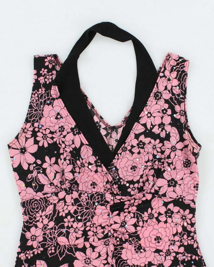 Vintage Y2k 00s Mariposa Floral Sequin Halter Cami Top - S sold by Rokit product image thumbnail 3
