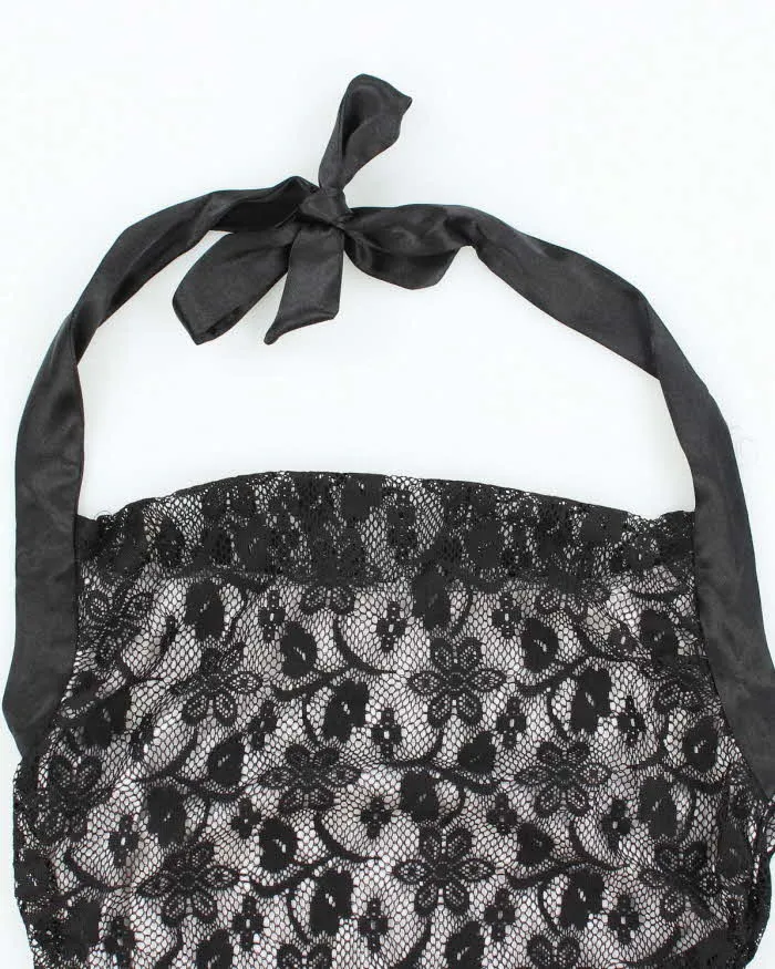 Vintage Y2k 00s Charlotte Russe Lace Halter-Neck Top - S sold by Rokit product image thumbnail 3