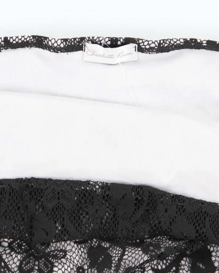 Vintage Y2k 00s Charlotte Russe Lace Halter-Neck Top - S sold by Rokit product image thumbnail 5