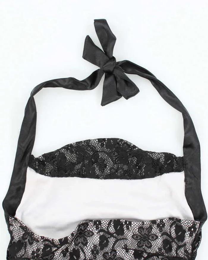 Vintage Y2k 00s Charlotte Russe Lace Halter-Neck Top - S sold by Rokit product image thumbnail 4