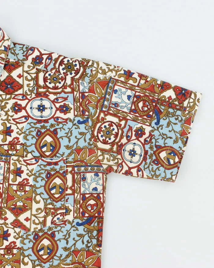 Vintage 80'S Yves Saint Laurent All Over Printed Short Sleeve Shirt - M sold by Rokit product image thumbnail 4